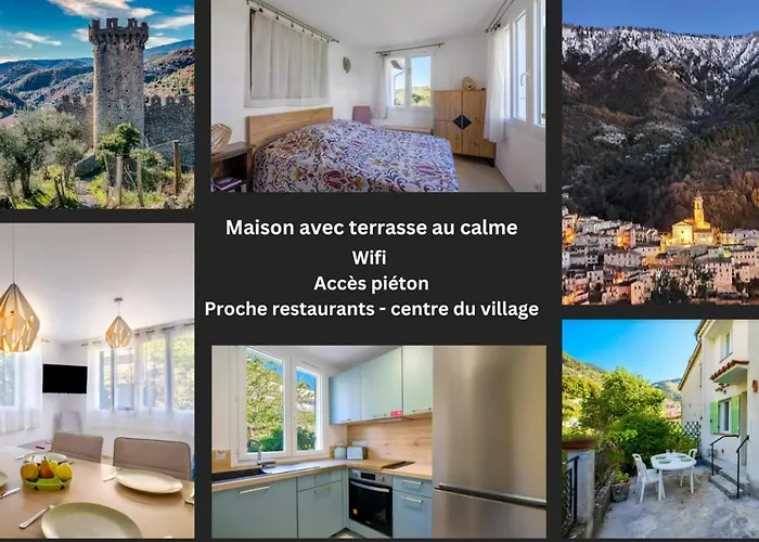 La Tiniera A Luceram - Maison Renovee 2023- Terrasse - Wifi - Village Des Creches